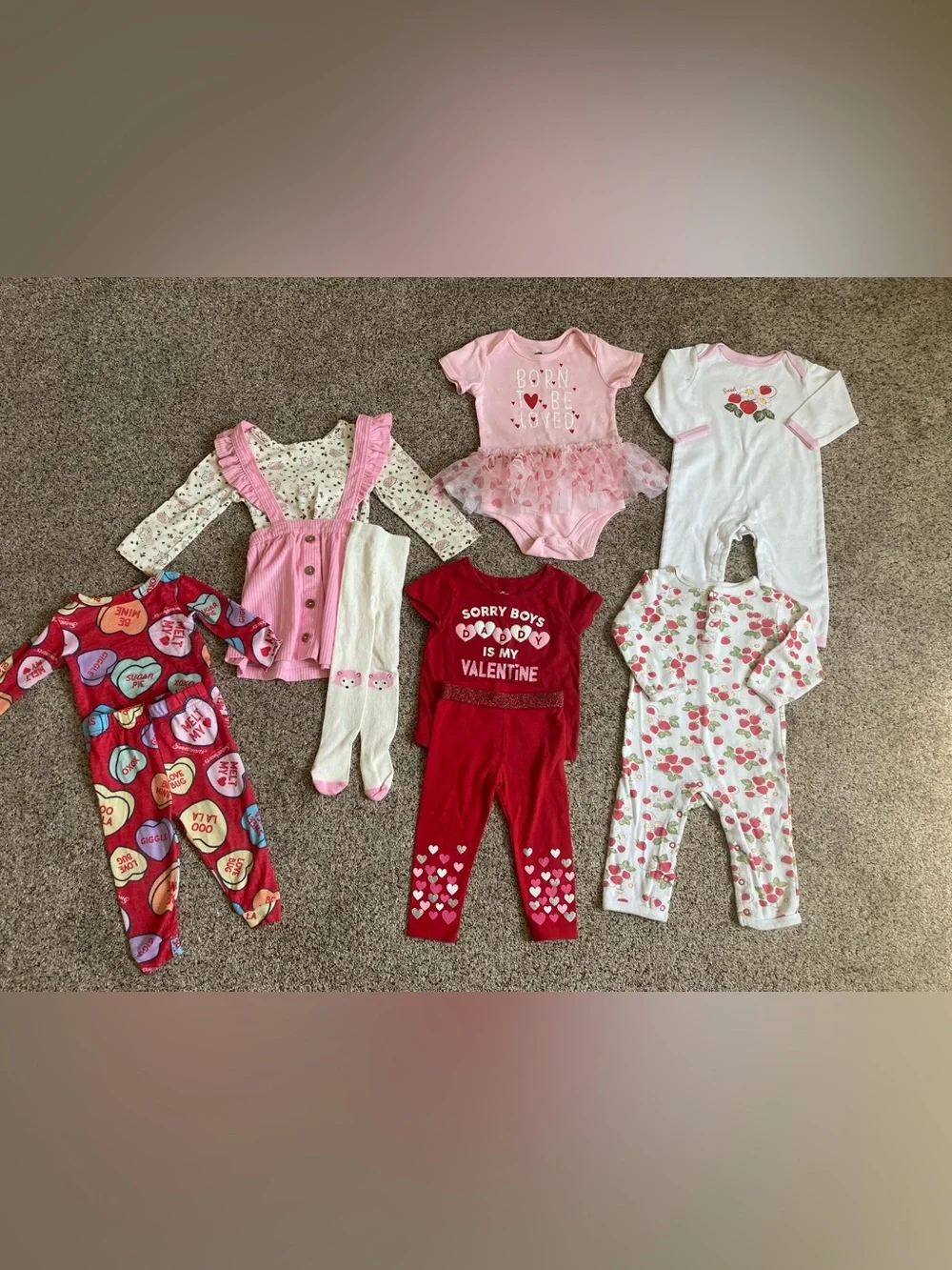 Lot of Toddler Girl Size 18 Months Valentine’s Day Clothing